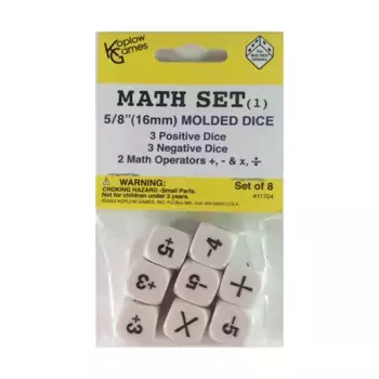 d6 Математический набор №1 (8), Dice - Symbols, Functional & Unique Dice