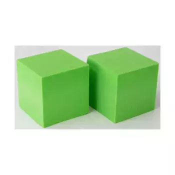 d6 Пустые кубики из зеленого пенопласта, 50 мм (2), Dice - Foam (Koplow)