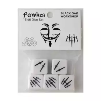 d6 Сет Фоукса (5), Dice (Black Oak)