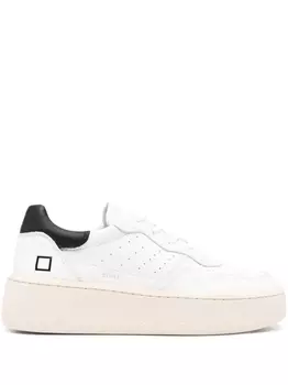 D.A.T.E. calf leather low-top sneakers, белый