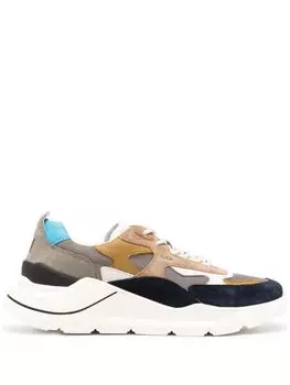 D.A.T.E. Fua colour-block panelled sneakers, синий