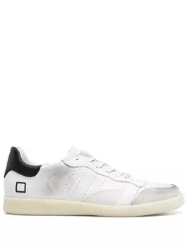 D.A.T.E. шлепанцы с эффектом потертости, белый