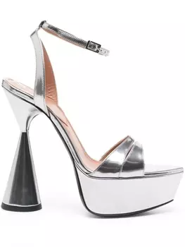 D'ACCORI босоножки Skye 125 на платформе, серебристый