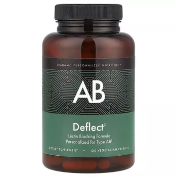 D'adamo, Deflect AB, формула, блокирующая лектин, 120 вегетарианских капсул