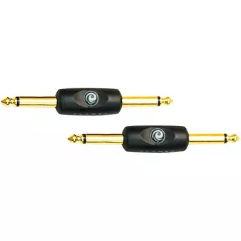 D'Addario 1/4" - 1/4" линейный моноадаптер с наружной резьбой, 2 шт.