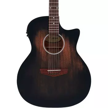 D'Angelico Premier Series Gramercy LS Grand Auditiorium Акустически-электрическая гитара Aged Trans Black
