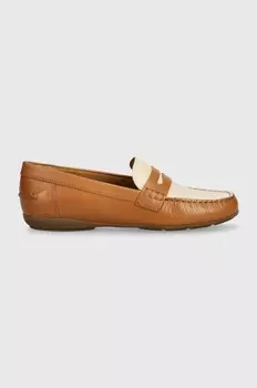 D ANNYTAH MOC A кожаные мокасины Geox, коричневый