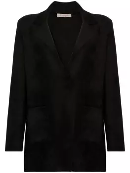 D.Exterior однобортный пиджак, черный