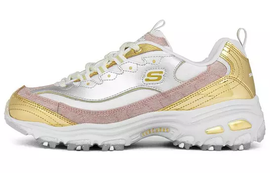 D"Lites 1.0 Кроссовки Lifestyle женские с низким верхом, золотисто-меловые Skechers