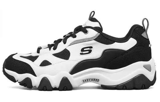 D"LITES 2.0 Кроссовки для жизни женские с низким верхом, черные/белые Skechers