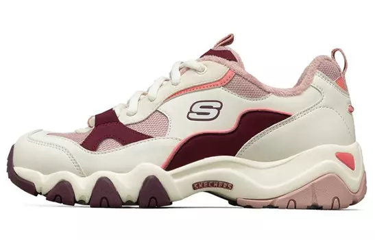 D"LITES 2.0 Кроссовки женские с низким верхом розово-бело-красные Skechers