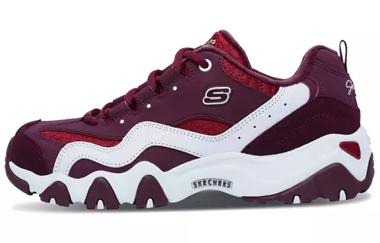 D"LITES 2.0 Кроссовки женские с низким верхом бордового/белого цвета Skechers