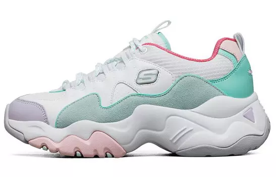 D"LITES 3.0 Кроссовки Lifestyle женские с низким верхом розового/зеленого цвета Skechers