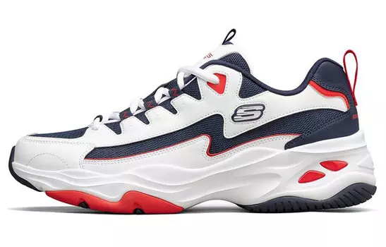 D"Lites 4.0 Кроссовки для мужчин с низким верхом, белые/синие/красные Skechers