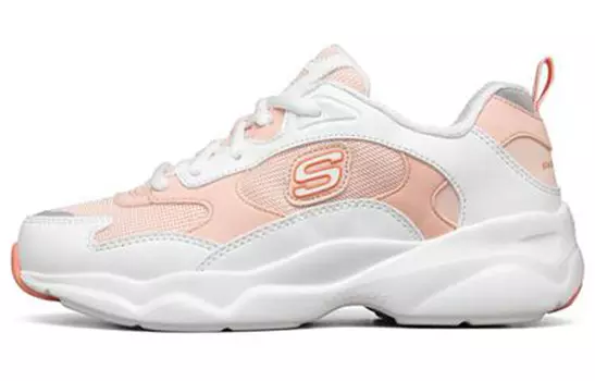 D"LITES AIRY Кроссовки женские с низким верхом, белые/оранжевые Skechers