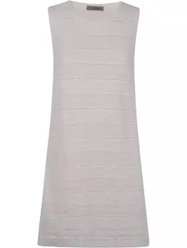 D. Платье снаружи украшено пайетками D.Exterior, нейтральный