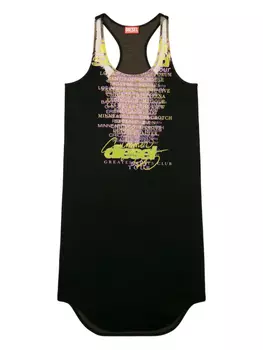 D-Shany-Длинное платье миди Diesel, черный