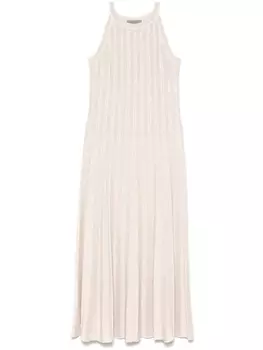 D.Внешнее платье миди из люрекса D.Exterior, нейтральный