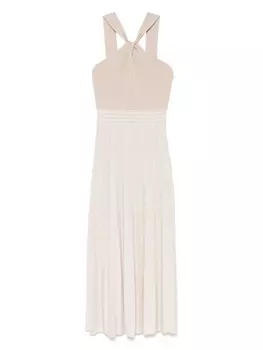 D.Внешнее платье миди тонкой вязки D.Exterior, нейтральный