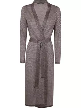 D.Внешний полосатый кардиган D.Exterior, коричневый