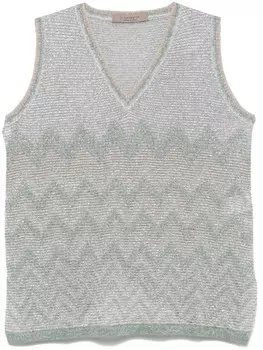 D.Внешний топ с шевронной вязкой D.Exterior, зеленый