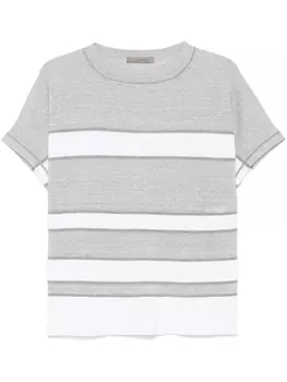 D.Внешняя полосатая футболка D.Exterior, серый