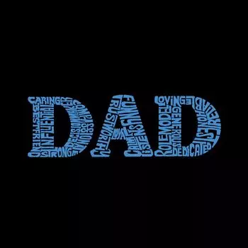 Dad — мужская футболка премиум-класса Word Art LA Pop Art