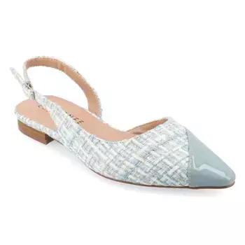 Дафна с острым носком, плоская Journee, синий