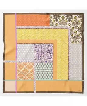 Dafne — большой шелковый шарф для женщин Elizabetta, бежевый