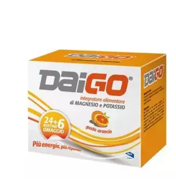 Daigo Добавка с магнием и калием со вкусом апельсина, 30 пакетиков