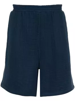 Daily Paper Enzi шорты из жатого хлопка, синий