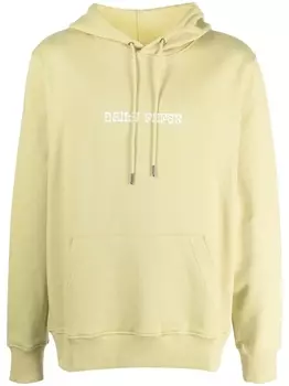 Daily Paper худи с кулиской и логотипом, зеленый