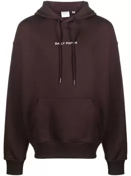Daily Paper худи с логотипом, коричневый