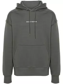 Daily Paper худи с вышитым логотипом, зеленый
