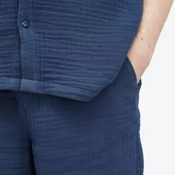 Daily Paper Короткие шорты Enzi из хлопчатобумажной ткани, синий