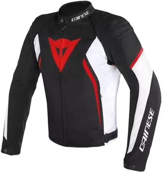 Dainese Avro D2 Tex Текстильные куртки, черный/белый/красный
