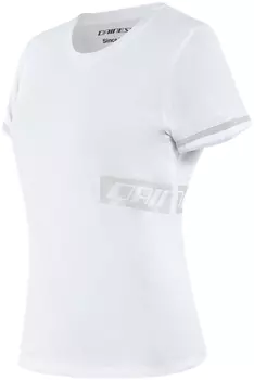 Dainese Paddock Дамы футболка, белый/серый