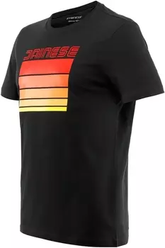 Dainese Stripes футболка, черный/красный