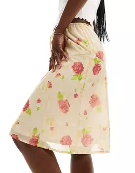 Daisy Street – Яркая юбка необычной длины и длина-тройка в винтажном стиле