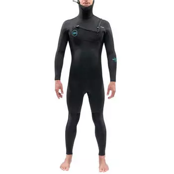 Dakine 5/4/3 Гидрокостюм Mission Chest Zip с капюшоном, черный