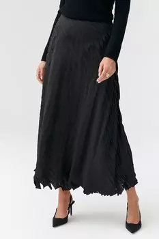 Dakna плиссированная юбка с вырезами Tatuum, черный