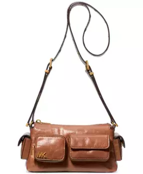 Дакота Маленькая Кожаная Трансформируемая Сумка-Кроссбоди с Карманом Michael Kors, коричневый