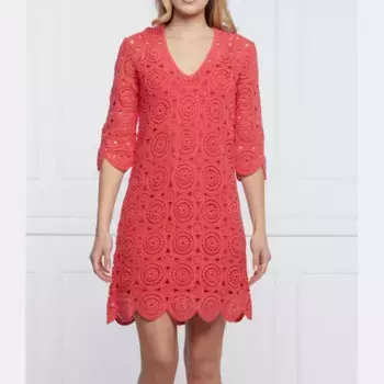 Дактильное платье Max&Co., розовый