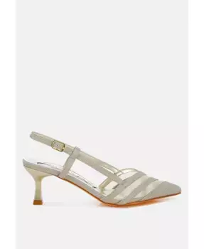 Далдра Сланцы-лодочки на низком каблуке London Rag, золотой