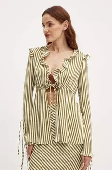 ДАЛИЯ блузка Bardot, зеленый