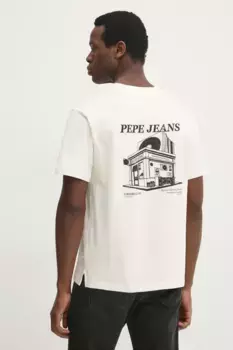 DALTON TEE хлопковая футболка Pepe Jeans, бежевый