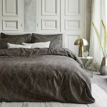 Damai Bellezza - Пододеяльник - Сатин - 240x200/220 см - Off Black