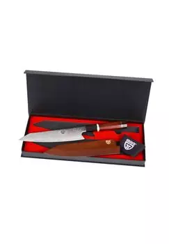 Дамасский поварской нож Grwe, braun