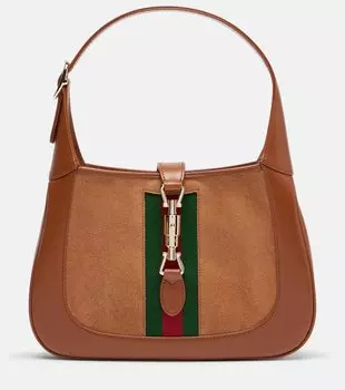 Дамская сумка-тоут Jackie 1961 Medium из замши Gucci, Sundial/Sundial/Vrv