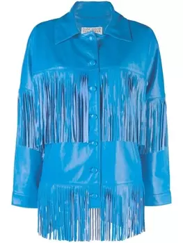 Dancassab куртка Loretta с бахромой, синий